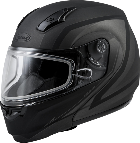 G-Max - G-Max MD-04S Docket Helmet - G2042236 - Dark Silver/Black - Large