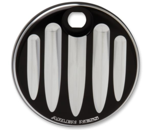 Arlen Ness - Arlen Ness Fuel Door - Deep Cut - Black - 04-169