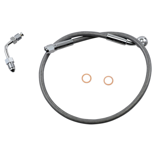 Magnum - Magnum Clear Coated XR Stainless Upper Front Brakeline Kit - 23in. Total Length - SSC1501-23