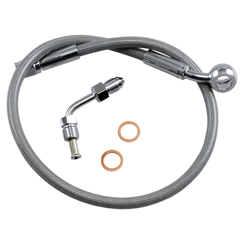 Magnum - Magnum Clear Coated XR Stainless Upper Front Brakeline Kit - 20in. Total Length - SSC1501-20