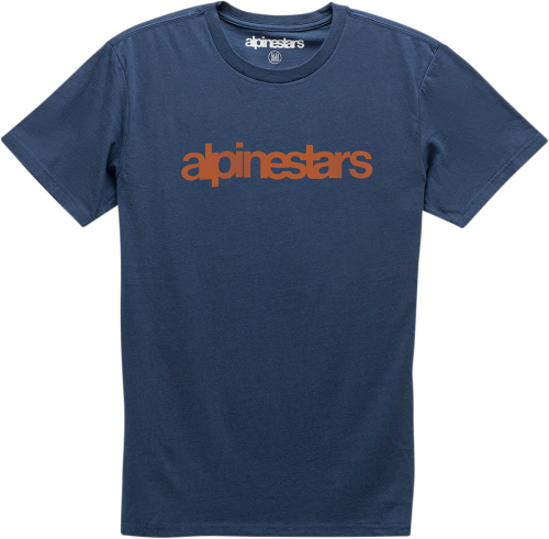 Alpinestars - Alpinestars Heritage Word T-Shirt - 12107300670302X - Navy/Red - 2XL