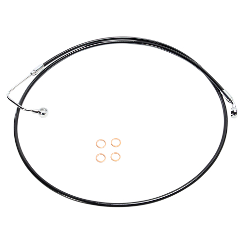 Magnum - Magnum Black Coated XR Stainless Upper Front Brakeline Kit - 66in. Total Length - SBC140466