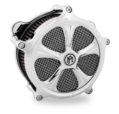 Performance Machine - Performance Machine Wrath Universal Super Gas Air Cleaner Faceplate - Platinum Cut - 0206-2010WRA-BMP