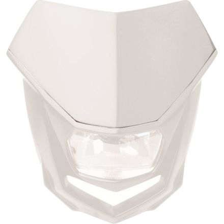 Polisport - Polisport Halo Headlight Removable Number Plate - White - 8657400017
