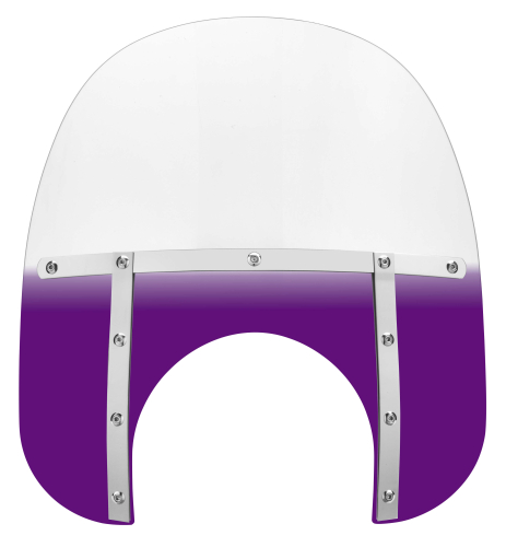 Memphis Shades - Memphis Shades Memphis Fats Windshield (11in. Cutout) - 15in. - Gradient Purple - MEM6714