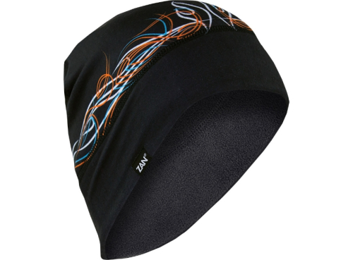 Zan Headgear - Zan Headgear Sportflex Fleece-Lined Helmet Liner and Beanie - WHLF426 - Pinstripe Flame - OSFM