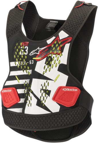 Alpinestars - Alpinestars Sequence Chest Protector - 6701819-123-XLX - Black/White/Red - XL-2XL