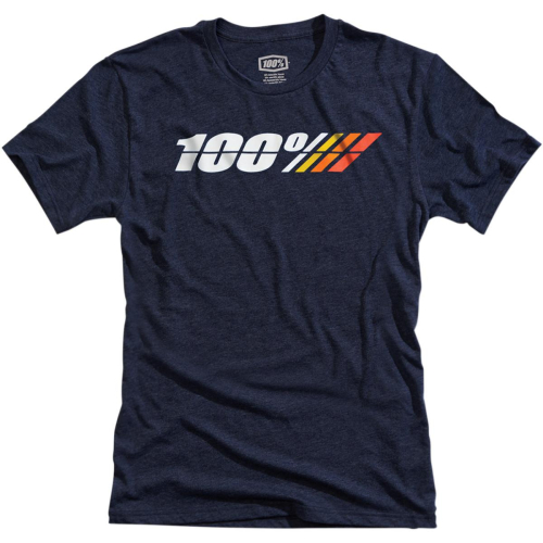 100% - 100% Motorrad Tech T-Shirt - 35010-015-11 - Blue Heather - Medium