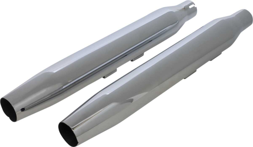 Khrome Werks - Khrome Werks 3in. HP-Plus Slip-On Mufflers - Tapered - Chrome - 202470