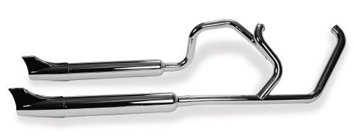 SuperTrapp - SuperTrapp 2-Into-2 Crossover Exhaust System - Fishtail - Chrome - 128-78083