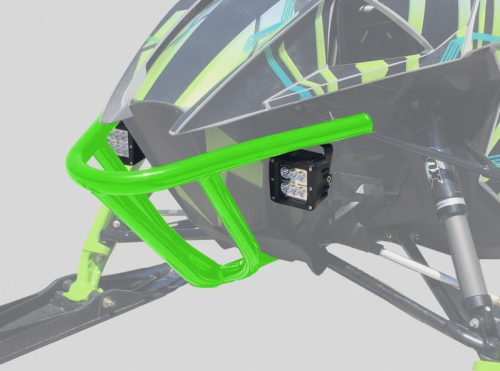 Black Diamond Xtreme - Black Diamond Xtreme Vision Series Front Bumper with LED Light - Lime - 20076L-LG