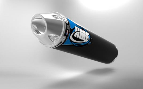 HMF Engineering - HMF Engineering Competition Series Round Slip-On - Side Mount - Black - Euro Polished - 141723606186