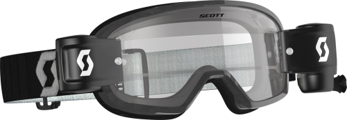 Scott USA - Scott USA Buzz MX Pro Works Film System Goggles - 272837-1001113 - Black/Gray / Clear Works Lens - OSFM