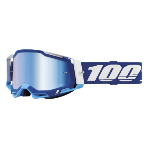 100% - 100% Racecraft 2 Goggles - 50010-00002 - Blue / Blue Mirror Lens - OSFM