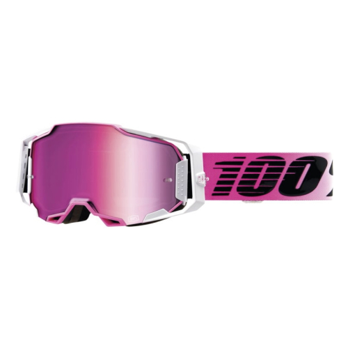100% - 100% Armega Harmony Goggles - 50005-00008 - Pink/White/Black / Clear Lens - OSFM