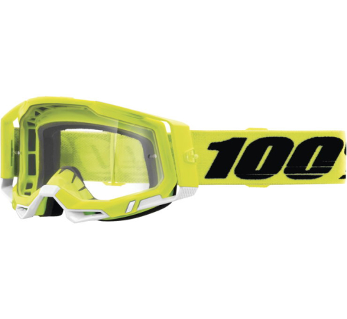 100% - 100% Racecraft 2 Goggles - 50009-00004 - Yellow / Clear Lens - OSFM