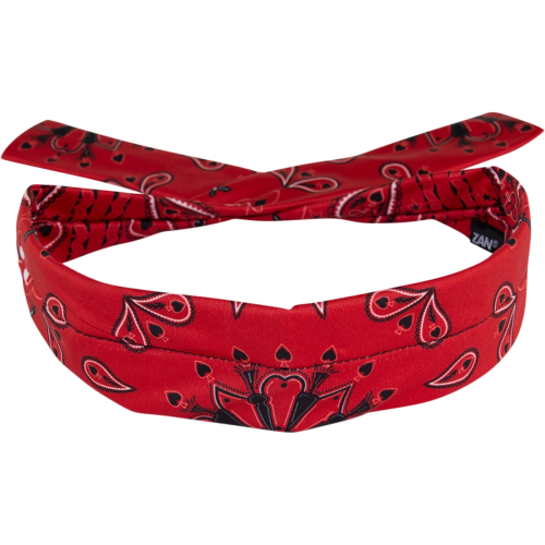Zan Headgear - Zan Headgear Polyester Cooldanna - DP106 - Red Paisley - OSFM