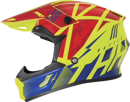 THH Helmets - THH Helmets T710X Battle Helmet - 646397 - Red/Blue - Large