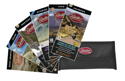 Butler Maps - Butler Maps Rocky Mountain Collection Motorcycle Map - RMCOLL