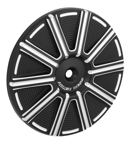 Arlen Ness - Arlen Ness Billet 10-Gauge Cover for Stage 1 Big Sucker Air Filter Kits - Black - 18-762