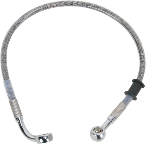 Drag Specialties - Drag Specialties Standard Length Rear Stainless Steel Brake Line Kit - Clear - 660111