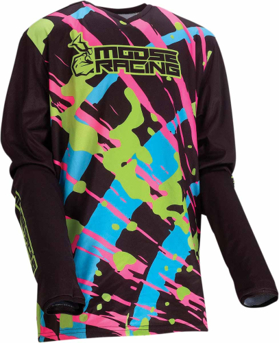 Moose Racing - Moose Racing Youth Agroid Jersey - 2912-2091 - Black - X-Large