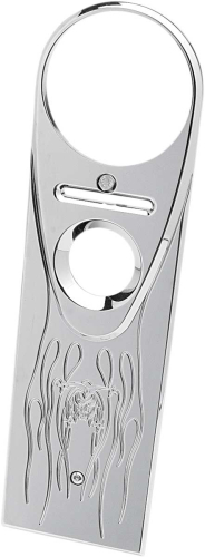 Joker Machine - Joker Machine Full Length-Style Flamed Joker King Dash Cover - Chrome - 04-20JF