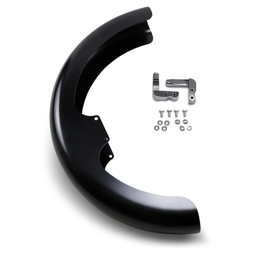 Klock Werks - Klock Werks Tire Hugger Series Wrapper Front Fender with Chrome Mounting Blocks for 19in. Wheel - KWF-03-0016