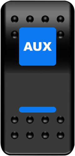 Moose Utility - Moose Utility Auxiliary Rocker Switch - Red - 2106-0538