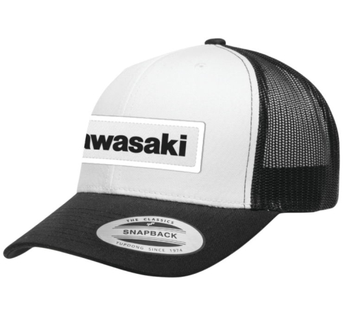 Factory Effex - Factory Effex Kawasaki Throwback Hat - 25-86104 - White/Black - OSFM