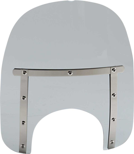 Memphis Shades - Memphis Shades Memphis Slim Windshield (9in. Cutout) - 15in. - Black Smoke - MEM41212