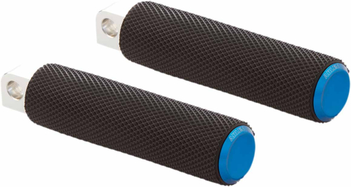 Arlen Ness - Arlen Ness Fusion Footpegs - Knurled - Blue - 07-937