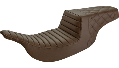 Saddlemen - Saddlemen Step-Up Front TR/Rear LS Seat - Brown - 897-07-176BR