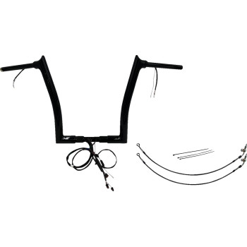 Fat Baggers, Inc. - Fat Baggers, Inc. 1-1/2in. Plug and Play EZ Install Pointed Top Handlebar Kit - Chrome - 802316