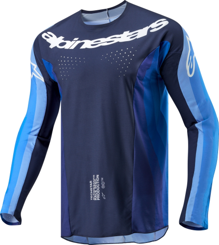 Alpinestars - Alpinestars Techstar Pneuma Jersey - 3766924-7054-S - Dark Navy/Light Blue - Small