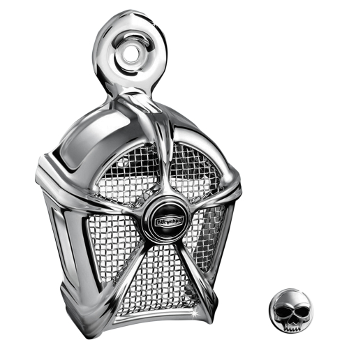 Kuryakyn - Kuryakyn Mach 2 Horn Cover - Chrome with Chrome Mesh - 7295