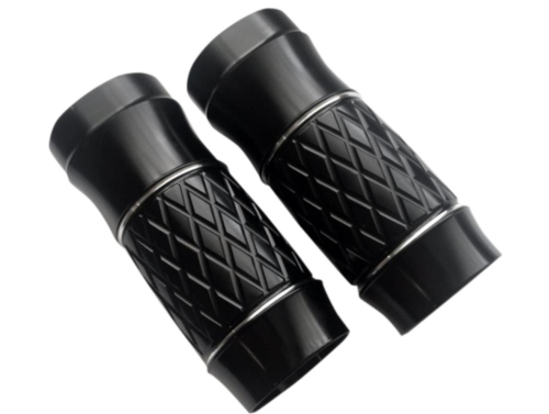 Eddie Trotta Designs - Eddie Trotta Designs Fork Slider Covers - Platinum-Cut Black Anodized (+2in.) - TC965B