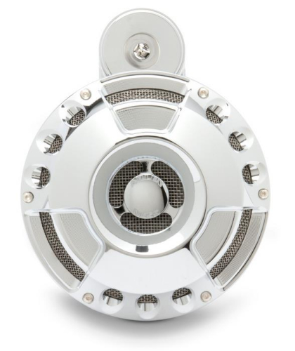 Arlen Ness - Arlen Ness Horn Cover - Deep Cut - Chrome - 70-215