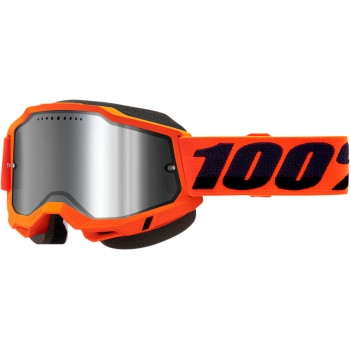 100% - 100% Accuri 2 Snow Goggles - 50022-00004 - Orange / Silver Mirror Lens - OSFM