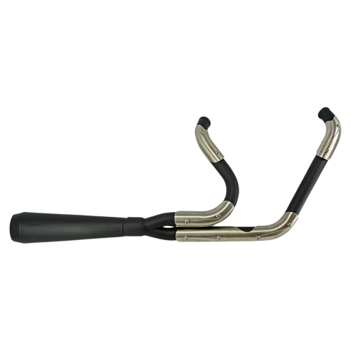 Trask Performance - Trask Performance Assault 2-Into-1 Exhaust System - Black Ceramic - TM-5040BK