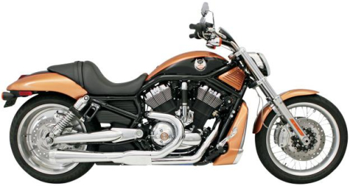 Bassani Manufacturing - Bassani Manufacturing Road Rage 2:1 Short Megaphone Exhaust System - Chrome - 1V21J