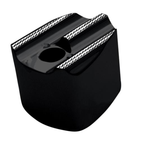 Covingtons - Covingtons Ignition Switch Knob Cover - Finned - Black Diamond Edge - C1249-D