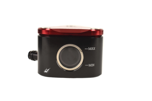 Driven Racing - Driven Racing Halo Fluid Container Rear Brake/ Clutch - Left 8MM Outlet - Red - DRRLE-01-RD