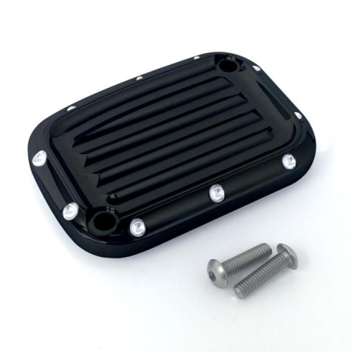 Covingtons - Covingtons Front Brake Master Cylinder Cover - Dimpled - Black - C1176-B