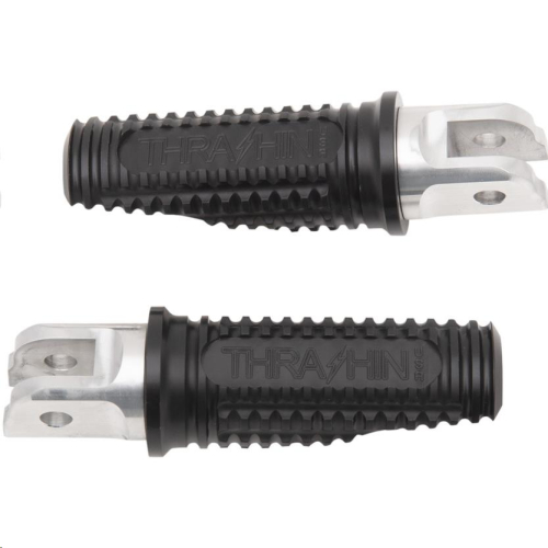 Thrashin Supply Company - Thrashin Supply Company Burnout Driver Footpegs - Black Anodized - TSC-2017-1-SF