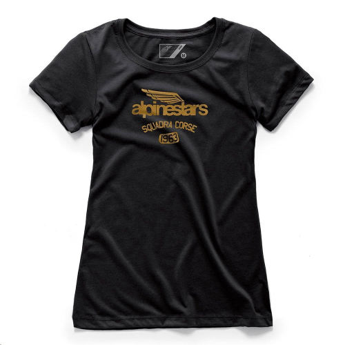 Alpinestars - Alpinestars Winged Team Womens T-Shirt - 1W197300010L - Black - Large