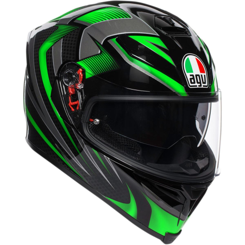 AGV - AGV K-5 S Hurricane 2.0 Helmet - 210041O2HY02305 - Hurricane Green - Small