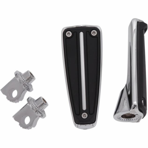 Ciro - Ciro Rail Footpegs with Male Mount - Chrome - 61002