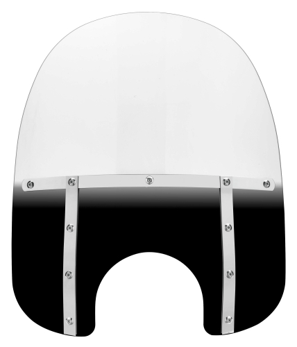 Memphis Shades - Memphis Shades Memphis Fats Windshield (7in. Cutout) - 19in. - Gradient Black - MEM3311