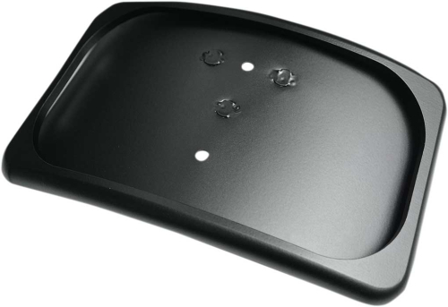 Drag Specialties - Drag Specialties Three-Bolt Style Small Radius License Plate Mount - Flat Black - 2030-1013